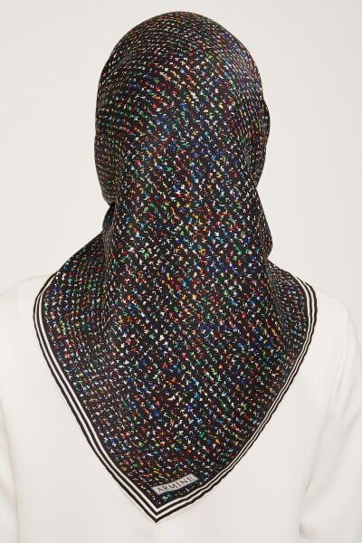 Armine Nostalji Serisi %100 Twill İpek Eşarp 9013D 09