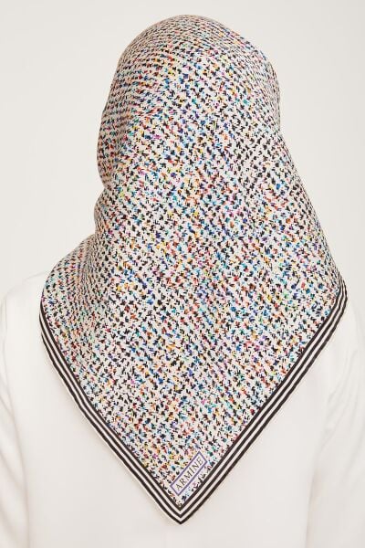 Armine Nostalji Serisi %100 Twill İpek Eşarp 9013D 04