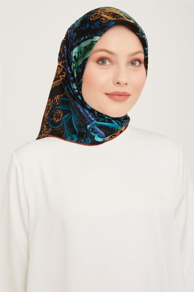 Armine Nostalji Serisi %100 Sura İpek Eşarp 9037D 53