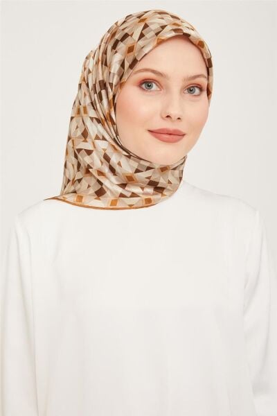 Armine Nostalji Serisi %100 Sura İpek Eşarp 9045D 55