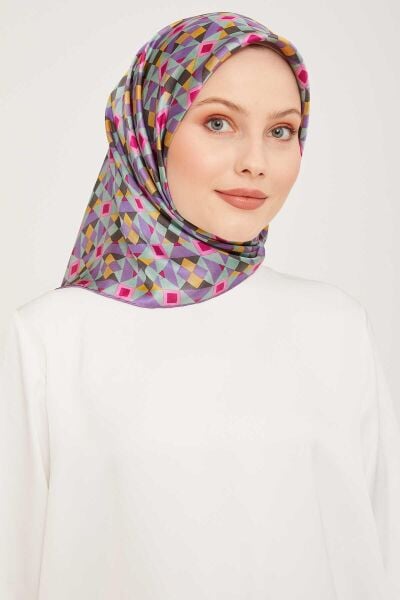 Armine 2024 Kış Sezonu %100 Twill İpek Eşarp 9045D 02