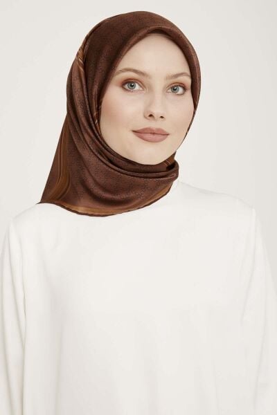 Armine Nostalji Serisi %100 Twill İpek Eşarp 9054D 04