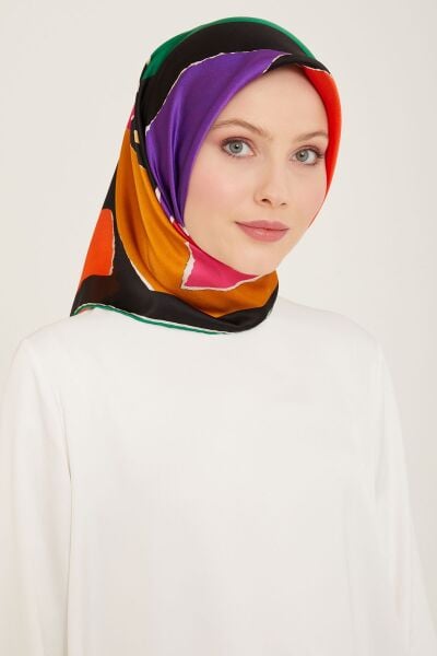 Armine 2024 Yaz Sezonu %100 Twill İpek Eşarp 9125D 06