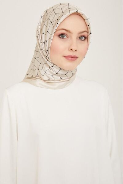 Armine 2024 Yaz Sezonu %100 Twill İpek Eşarp 9166D 01