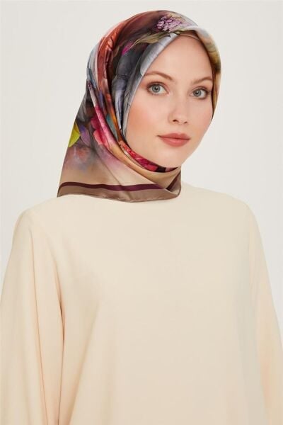 Armine 2024-2025 Sonbahar-Kış Sezonu % 100 Twill İpek Eşarp 9211DT 32