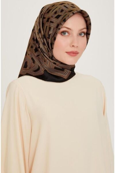 Armine 2024-2025 Sonbahar-Kış Sezonu % 100 Twill İpek Eşarp 9213D 02