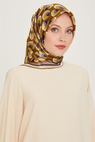 Armine 2024-2025 Sonbahar-Kış Sezonu % 100 Twill İpek Eşarp 9219D 06