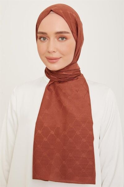 Armine Trend Monogram Şal 1 3208 Taba