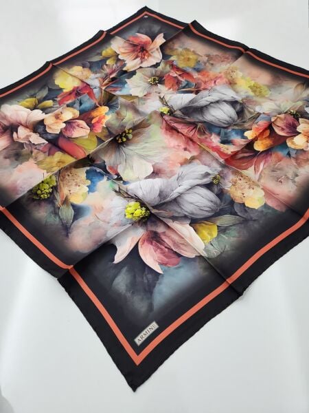 Armine Twill Saf İpek Eşarp 9211D 83