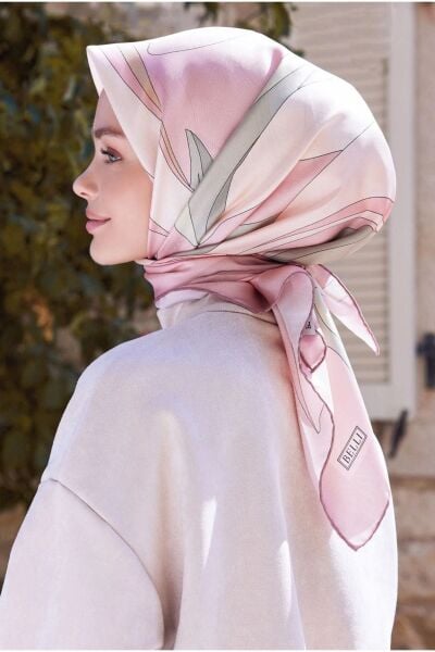 Belli % 100 Twill İpek Eşarp 4035DM 11